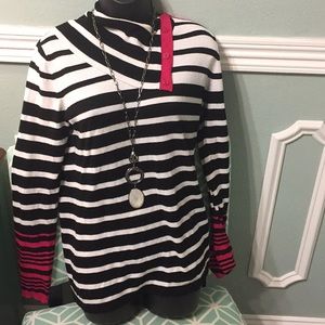 Long sleeve color striped shirt